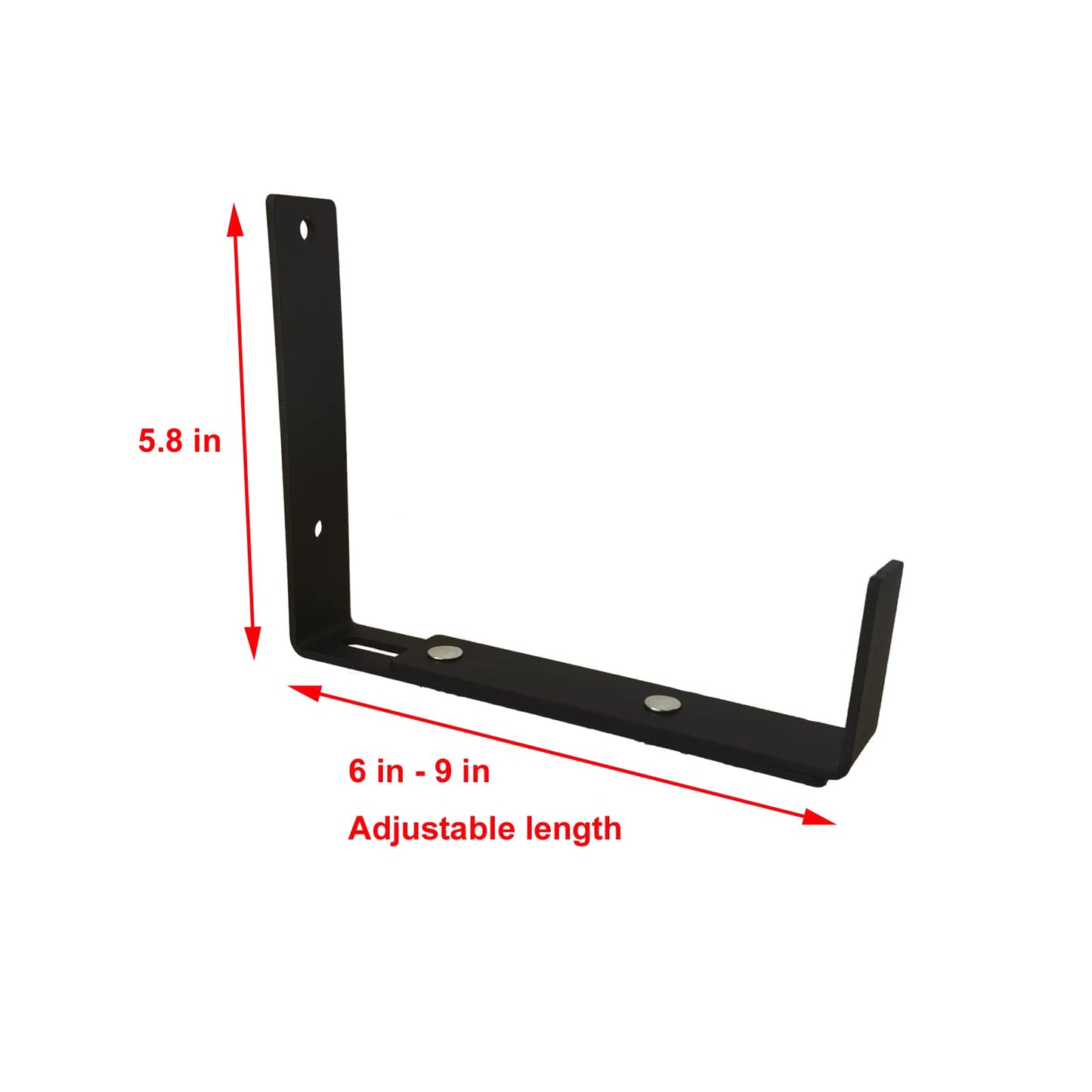 4-Pack Adjustable Planter Box Bracket,Flower Window Box Bracket,Planter Shelving with Adjustable Size The Width of The Bottom of The Planter Box