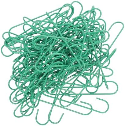 MERRYHAPY 100pcs Decorative Mini Hangers Green Hooks for Christmas Tree Ornaments Punch Installation for Hanging Wreaths and Decorations