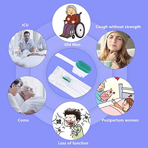 Disposable ICU Suction Toothbrush Sputum Suction Sponge Swab Sponge Toothbrush - 20 pcs