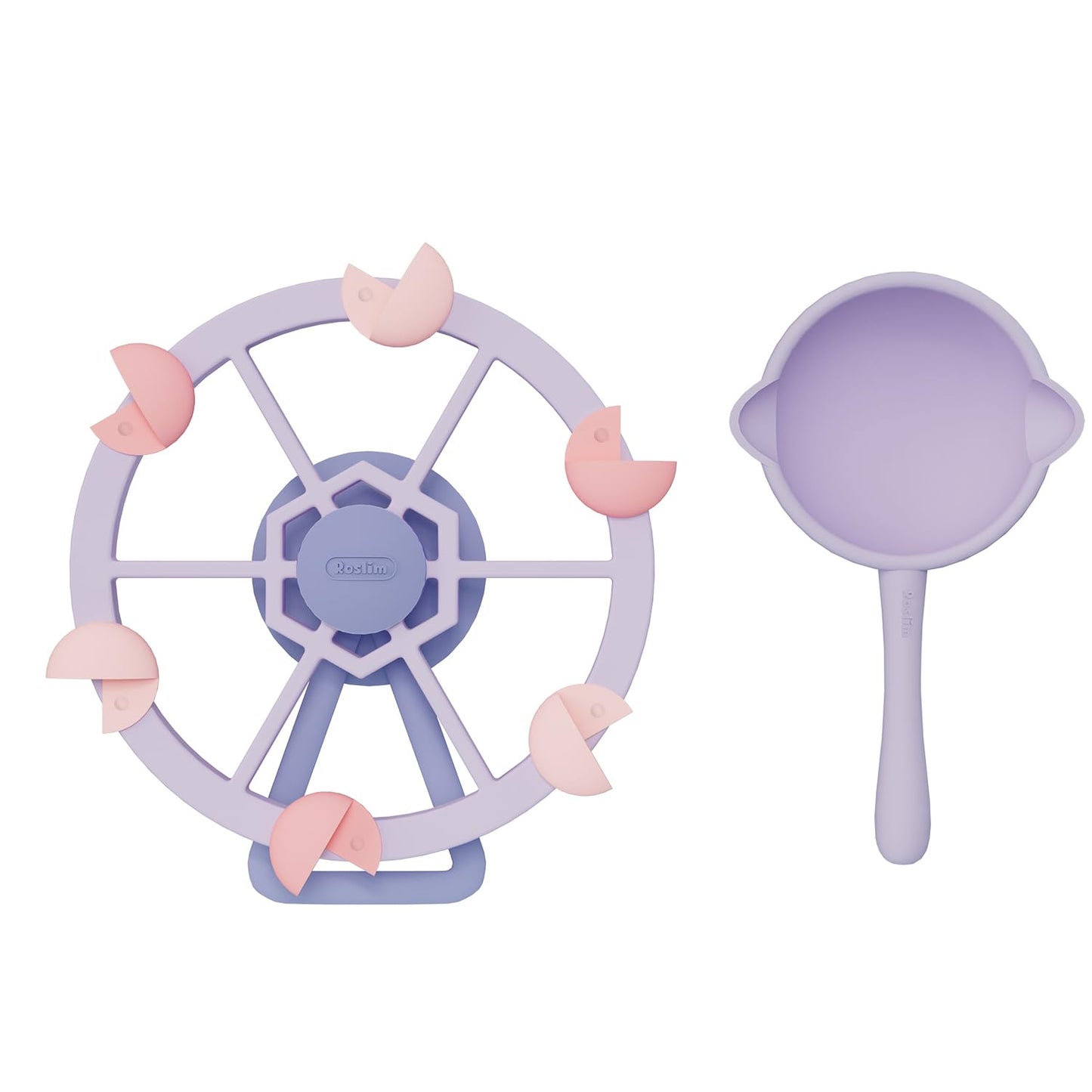 Roslim Silicone Bathtub Suction Spinners - FerrisWheel-Pink