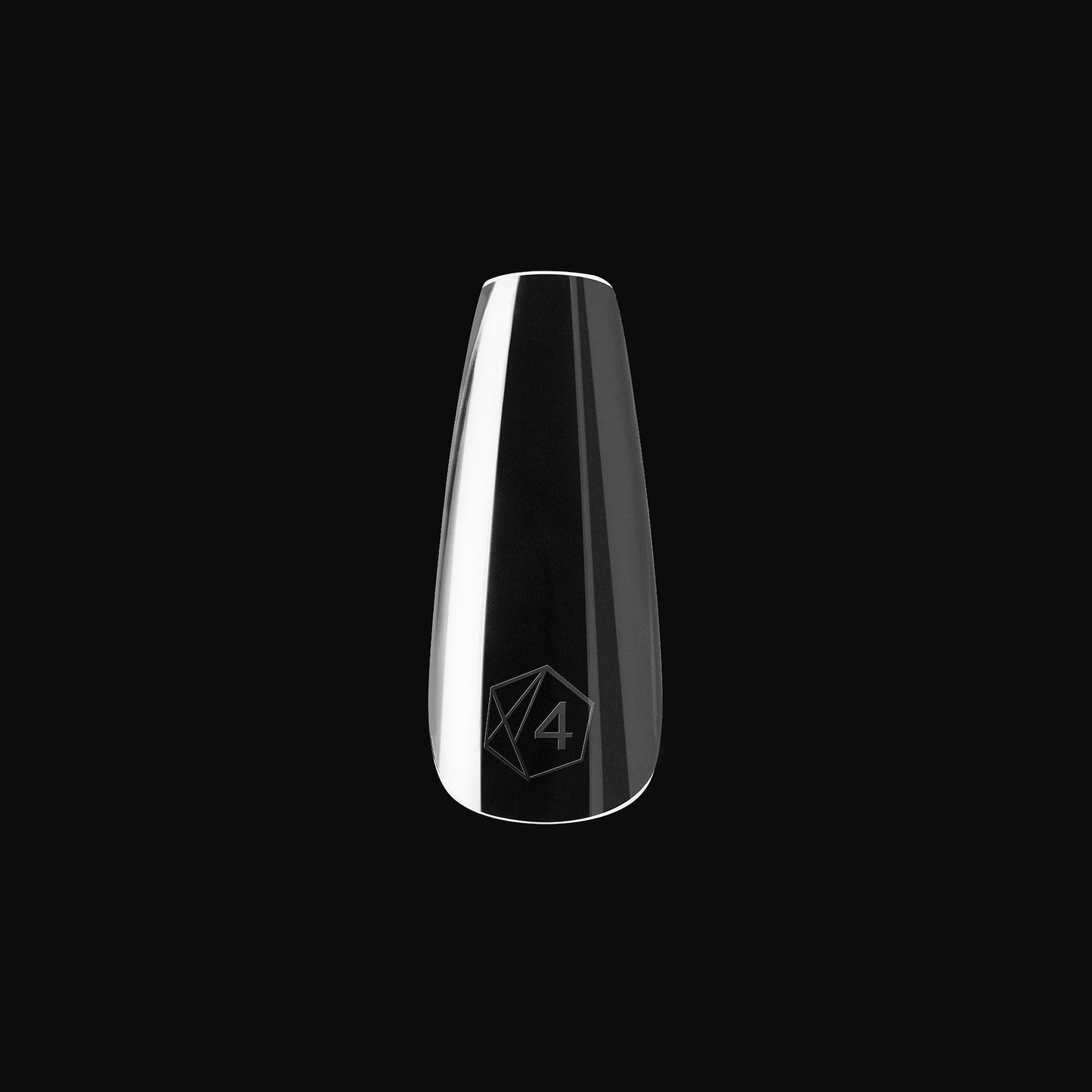 Apres Gel-X® Coffin Box of Nail Tips | 280 Gel-X Tips, Soft Tips, 14 Sizes 00-9 | Half-sizes Included (Natural Coffin Medium, 280 Count)