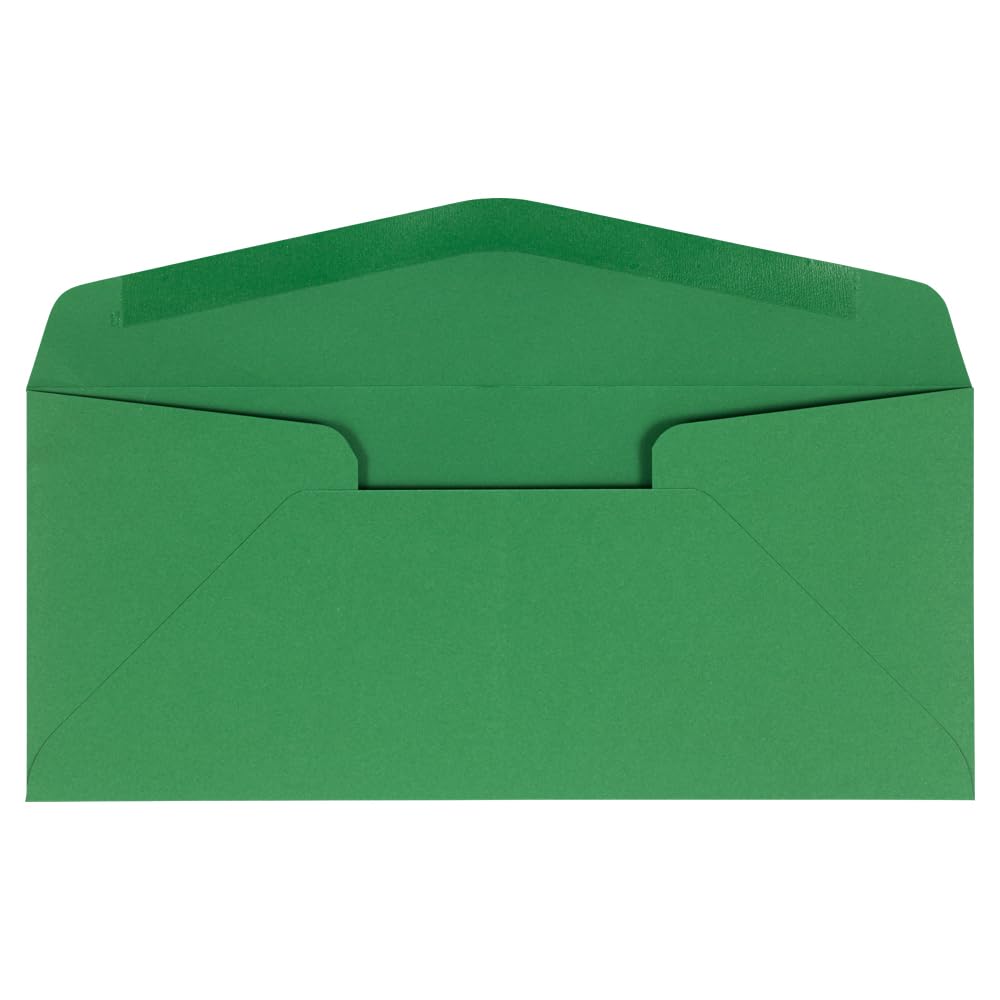 JAM PAPER #10 Business Colored Envelopes - 4 1/8 x 9 1/2 - Green Recycled - 50/Pack