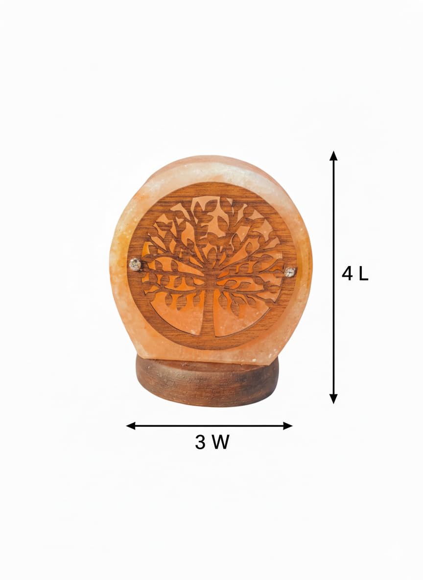 NatureBoost Himalayan Salt Lamp, USB Powered, Night Light Color Changing Lamp,Unique Gift Idea (Treenew)