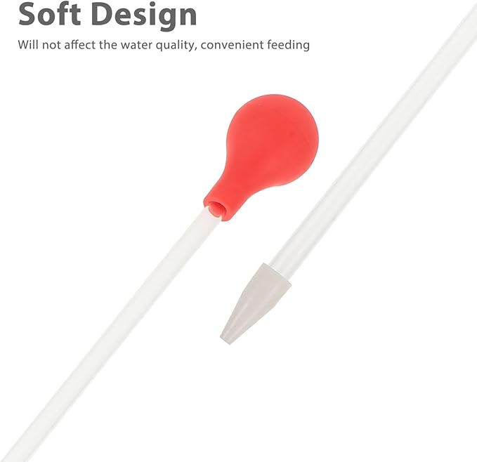 SEWOART Coral Feeder with Soft Head Manual Cleaner for Fish Tank Aquarium Excreta Precise Tool for Coral and Water Plants