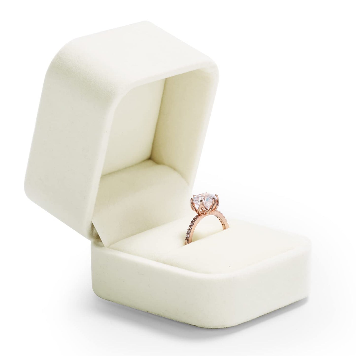 Oirlv Ring Box Wedding Day For Women Velvet Jewelry Box For Engagement Ring Boxes For Proposal