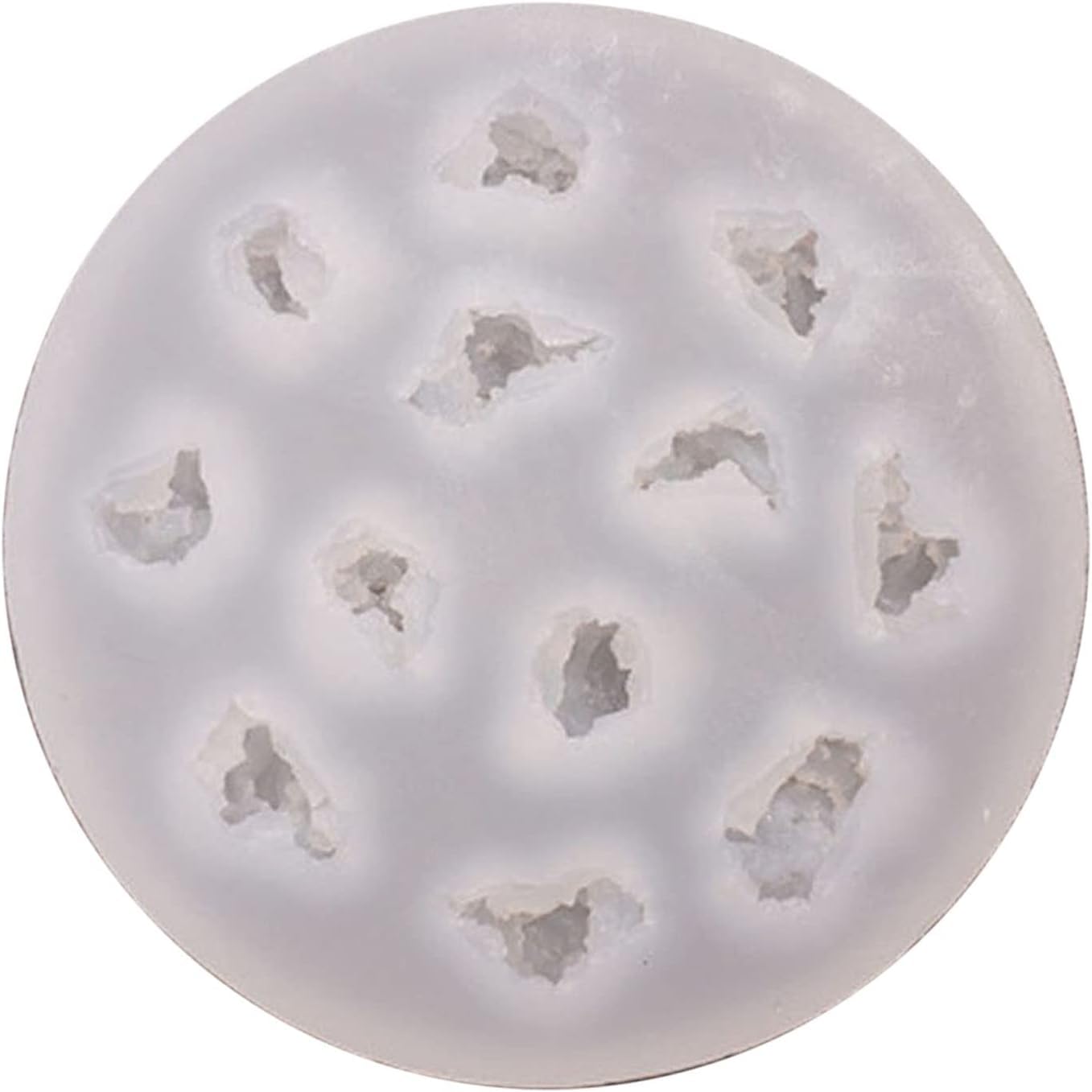 QIXIAMO 3D Popcorn Shaped Silicone Mold Candy Chocolate Jelly Cake Making Molds 12 Cavities Soap Baking Mould Tools, 11cm