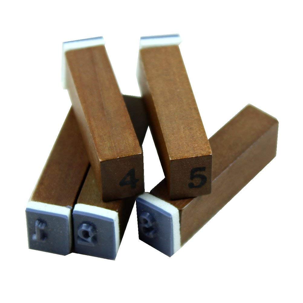 Estone 70pcs/set Wooden Box multipurpose Number Alphabet Letter Wood Rubber Stamp New