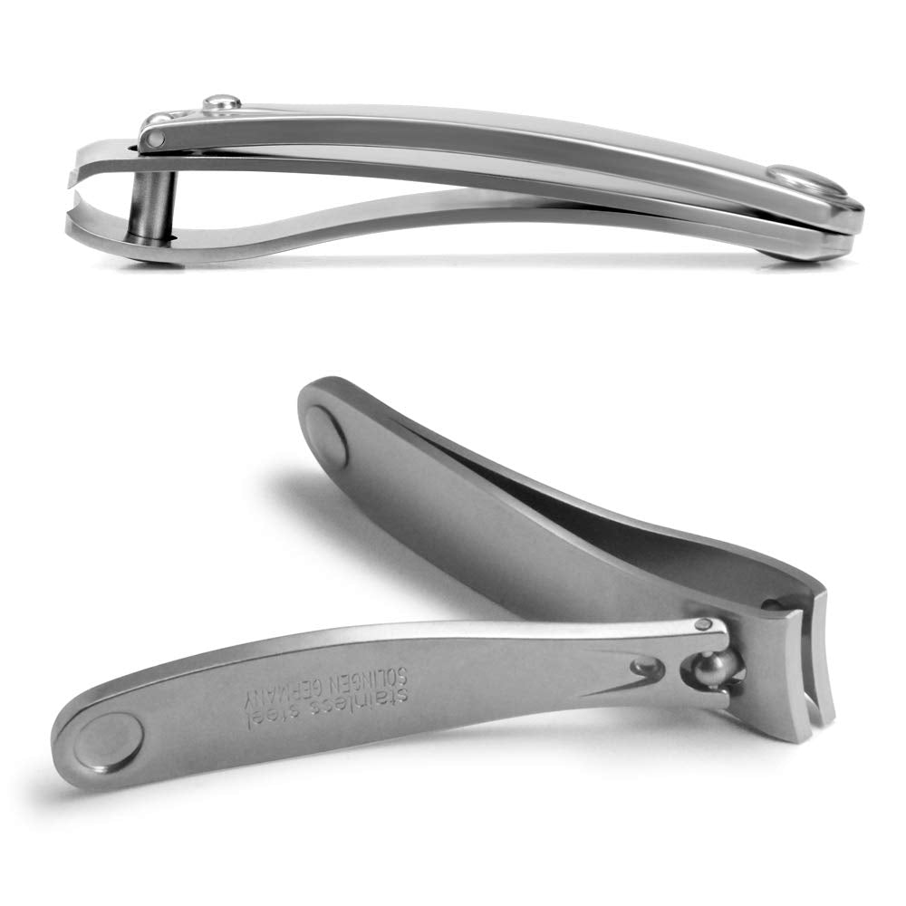 GERMANIKURE Professional Large Nail Clipper (8 cm) - FINOX Surgical Stainless Steel Manicure and Pedicure Tools No Case - Ethically Made in Solingen Germany - 4712 - Travel Size Nail Care