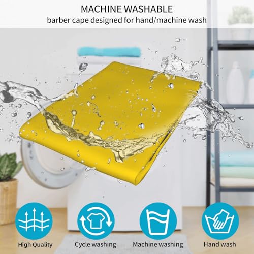 Custom Barber Cape Unisex Salon Hair Cutting Capes Add Your Image Logo Haircut Kit Personalized Stylist Tool - color: Gold