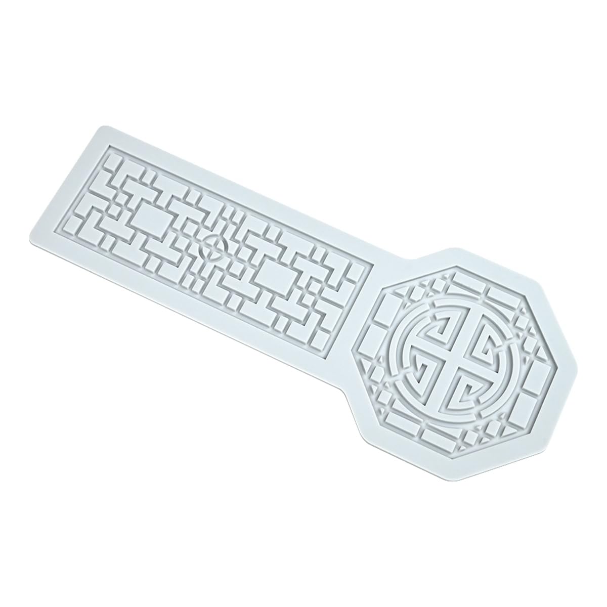 mostsom Pane Shape Chinese Style Pattern Lace Mold Silicone Mold DIY Sugarcraft Cake Decorating Tool Chocolate Fondant Lace Mat (B_ Pane)