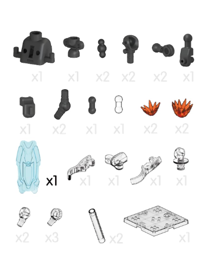 BLOKEES Model Kits Champion Class Marvel Infinity Saga Iron Man Mark LXXXV EX - Model Kit - Assembly Required - No Tools - No Paint - No Glue - No Cutting - Age 14+