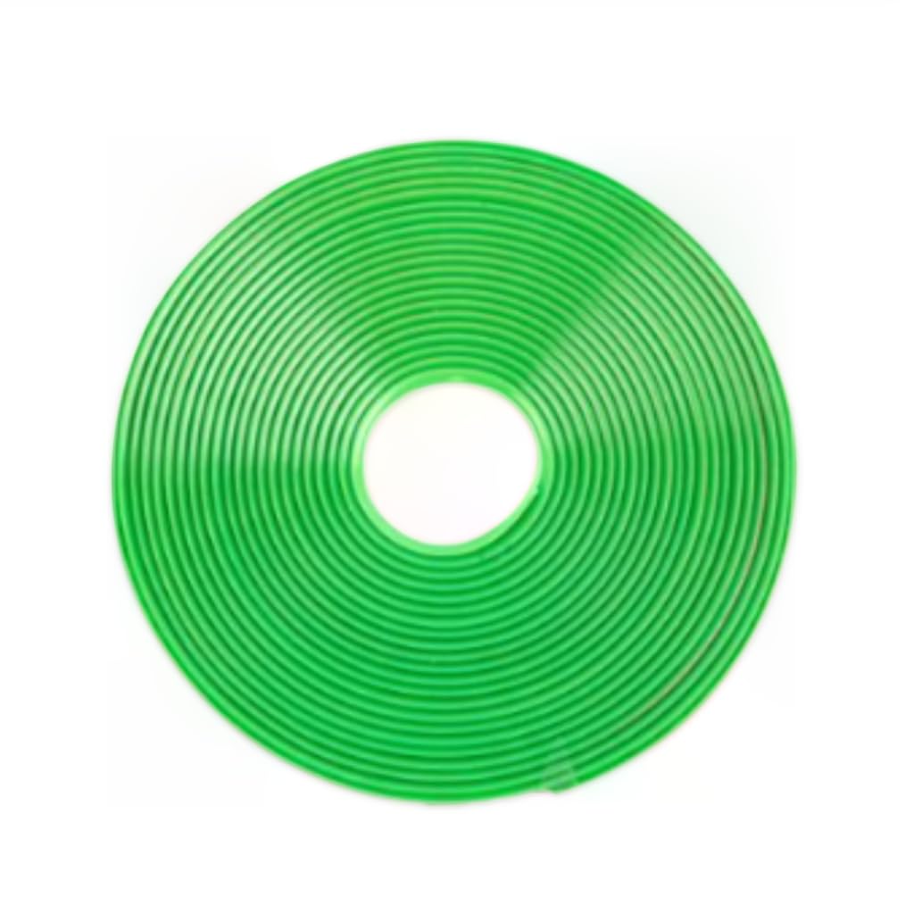 LXQTAO Car Wheel Decorative Strip - Tire Safeguard Ring, Impervious Hub Defender, Adhesive Decoration Line Stickers, Car Modification Accessory (26.25 Foot) (Green)