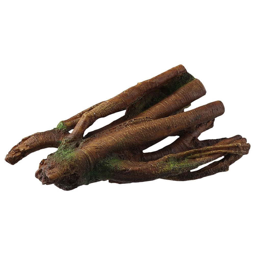 GetCoupon Aquarium Resin Tree Trunk Ornament, Lifelike Driftwood Decor, Length Assorted Branches Sunken Tree Trunk Resin Fish Tank Decoration