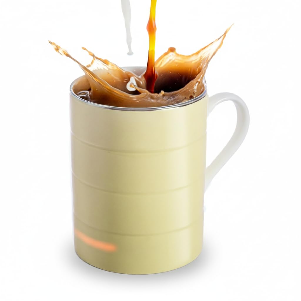 Glowstone Smart Heated Coffee Mug with Wireless Charging Base Self-Heating Made from Fine Bone China Electric Coffee Mug and Self Heating Mug Keeps Drinks Hot Stay Hot Electric Coffee Mug (Stone)