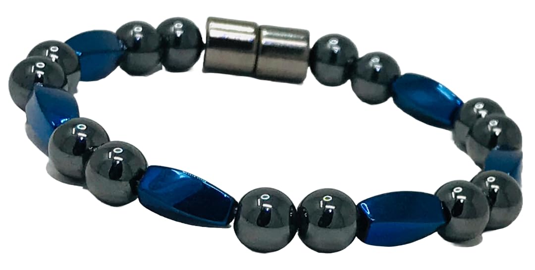 High Power Magnetic Hematite Bracelet (7.5 Inches)