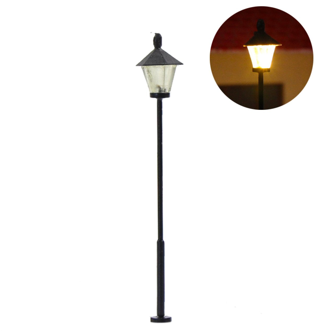 LYM09 10 pcs Model Railway Led Lamppost Lamps Street Lights N Scale 4.7cm 1.85inch 12V New