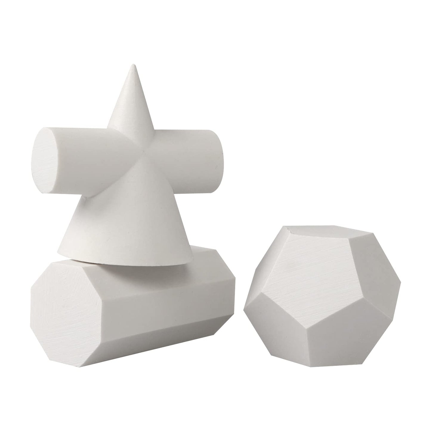 Gypsum Geometry Sketch Drawing Model Geometry Mold Sketch Geometric Solid Modeling Ball Block Shape Resin Aid Practicing