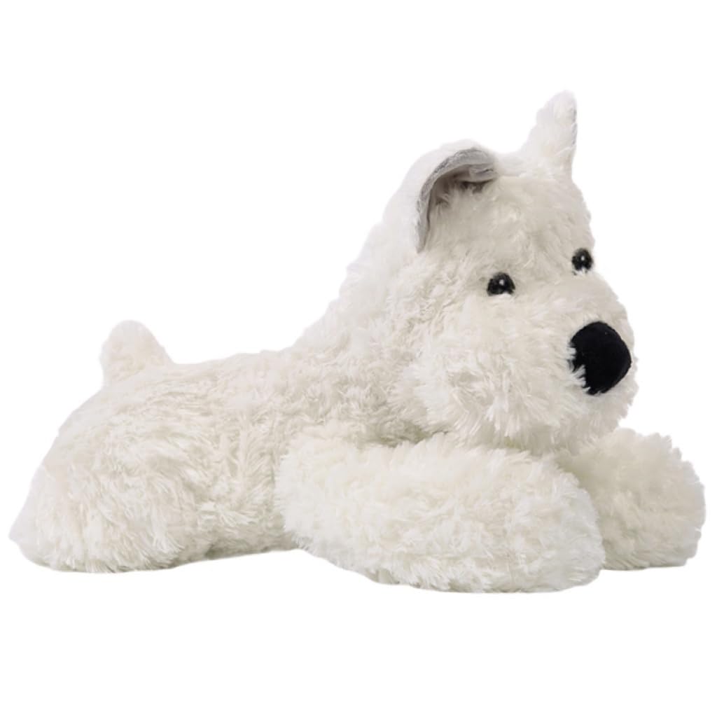 NCAIUNAE Adorable West Highland White Terrier Dog Plush Toy - 11.8" Soft Stuffed Animal Toy, Kid's Best Friend
