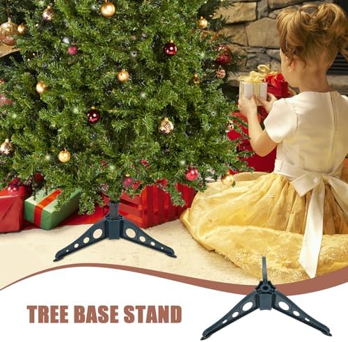 BESPORTBLE Small Christmas Tree Stand - Artificial Tree Base - Christmas Tree Legs Replacement Plastic Folding Stand for 3-4 Ft Artificial Xmas Tree Christmas Tree Holder Holiday