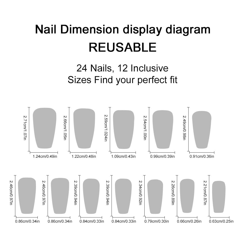 24Pcs Valentine Black Press on Nails Medium Coffin Heart Fake Nails Red Glossy Full Cover Acrylic Glue on Nails with Black Stripe False Nails Valentine Stick on Nails Holiday Nails for Women