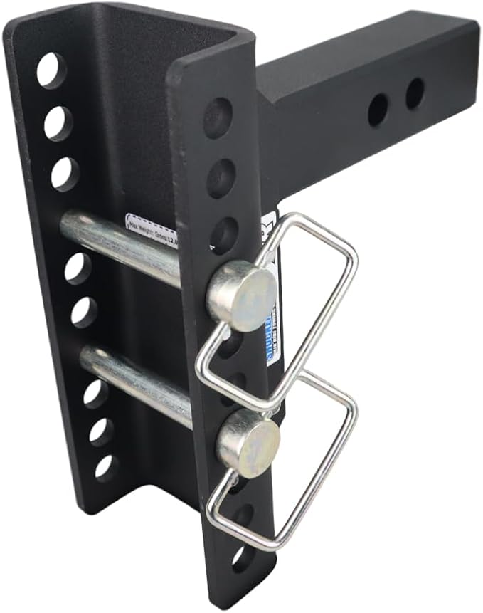 Shocker XR Adjustable Drop Hitch, Fits 2" Hitch Has 2" Ball 0-9" Drop
