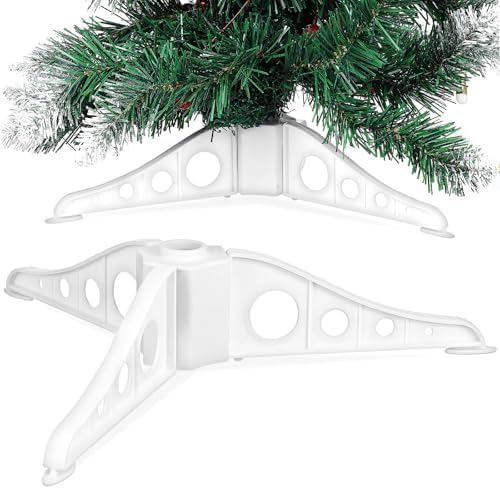 Yardwe Plastic Christmas Tree Base Stand with Three Feet Triangle Structure