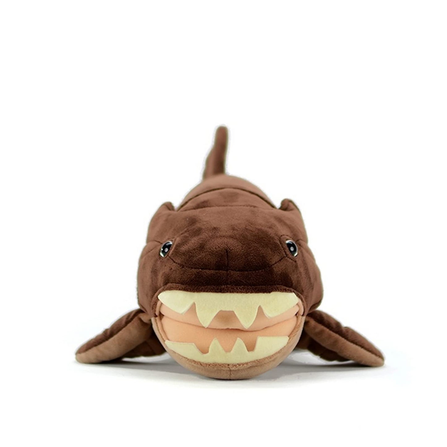 FRANKIEZHOU Dunkleosteus Stuffed Animal - Brown 23.62",Soft Deng's Fish, Hugging Toy, Gifts for Kids, Home Decor