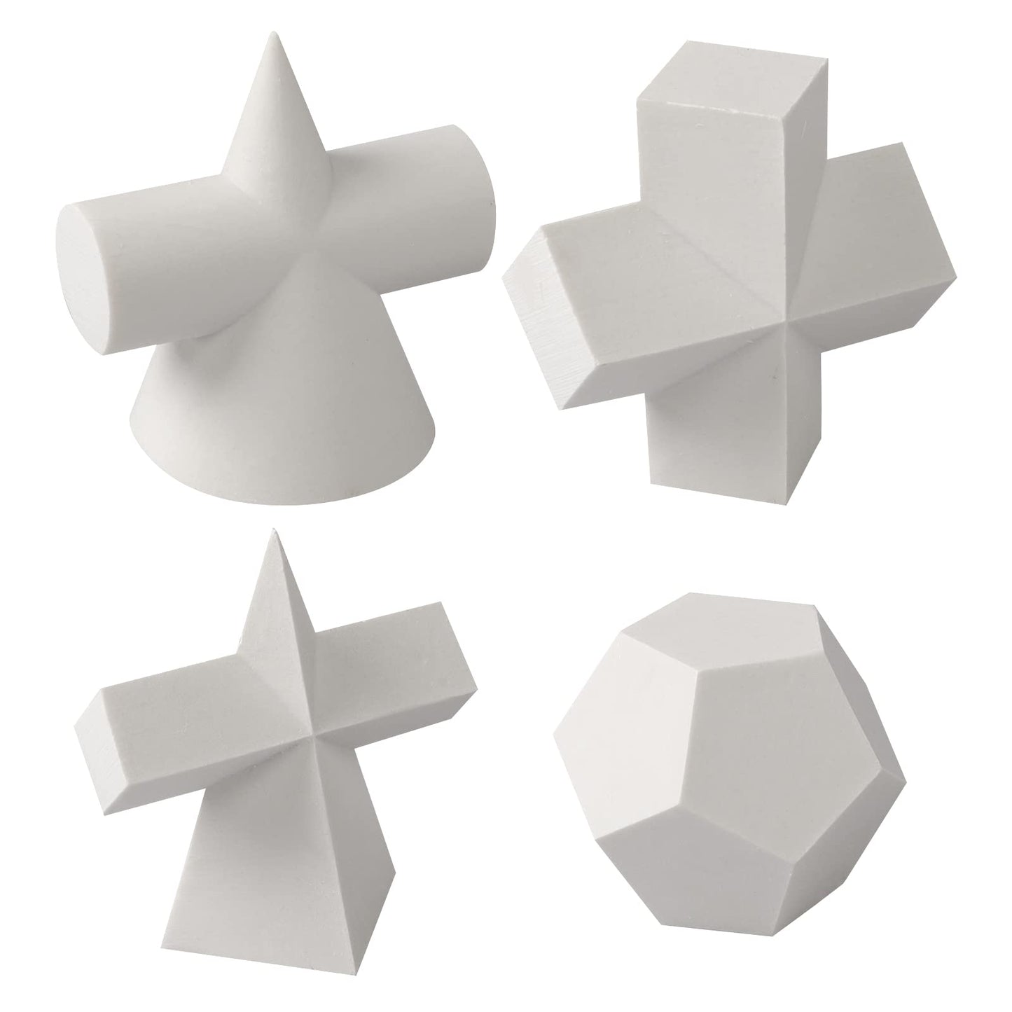 Gypsum Geometry Sketch Drawing Model Geometry Mold Sketch Geometric Solid Modeling Ball Block Shape Resin Aid Practicing