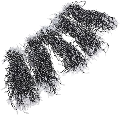 500pcs Christmas Ornament Hangers with Locking Buckles, Black Thread