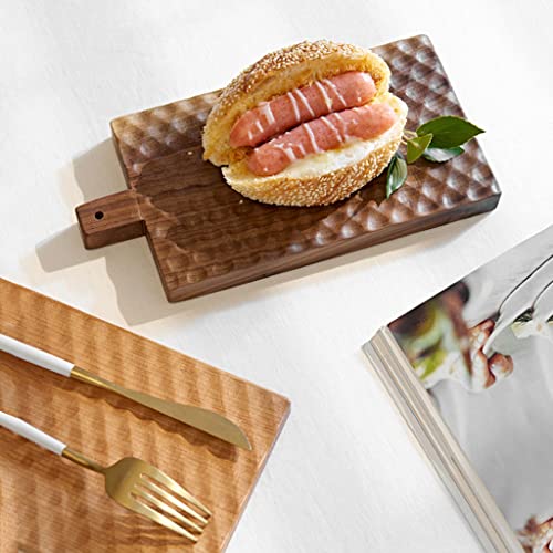 Premium Wooden Chopping Board - Durable Kitchen Cutting Board with Handle for Easy Use, Ideal for Daily Cooking, Bread, and Pizza Preparation