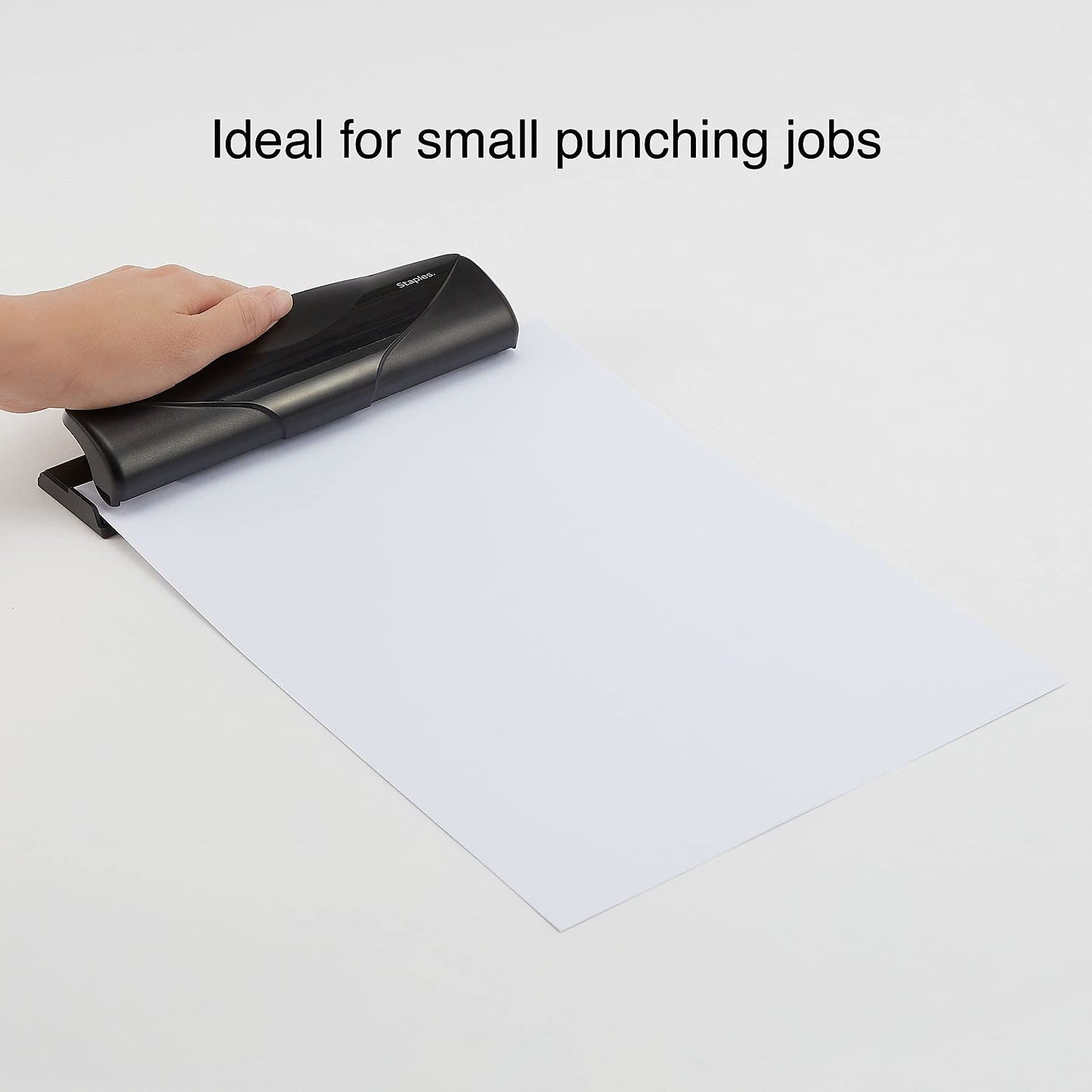 Staples Mini 3‑Hole Punch, 6‑Sheet Capacity – Portable Compact Hole Punch
