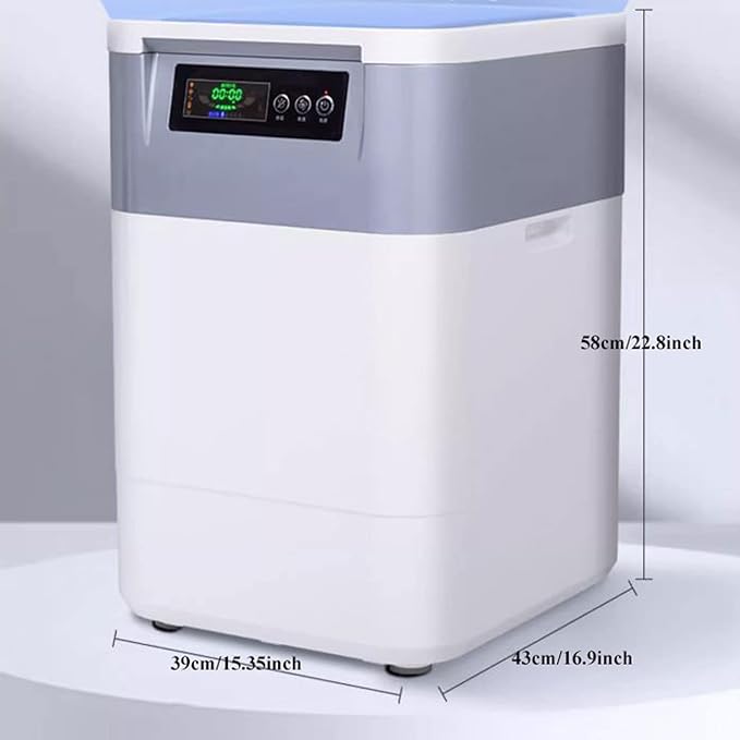 Kitchen Compost Bin, Smart Waste Kitchen Composter, Electric Kitchen Compost Bin Eco-Friendly Sustainable Indoor Countertop Food Cycler , Odor-Free , Fertilizes Your Garden ,Indoor Compost Bin with Li