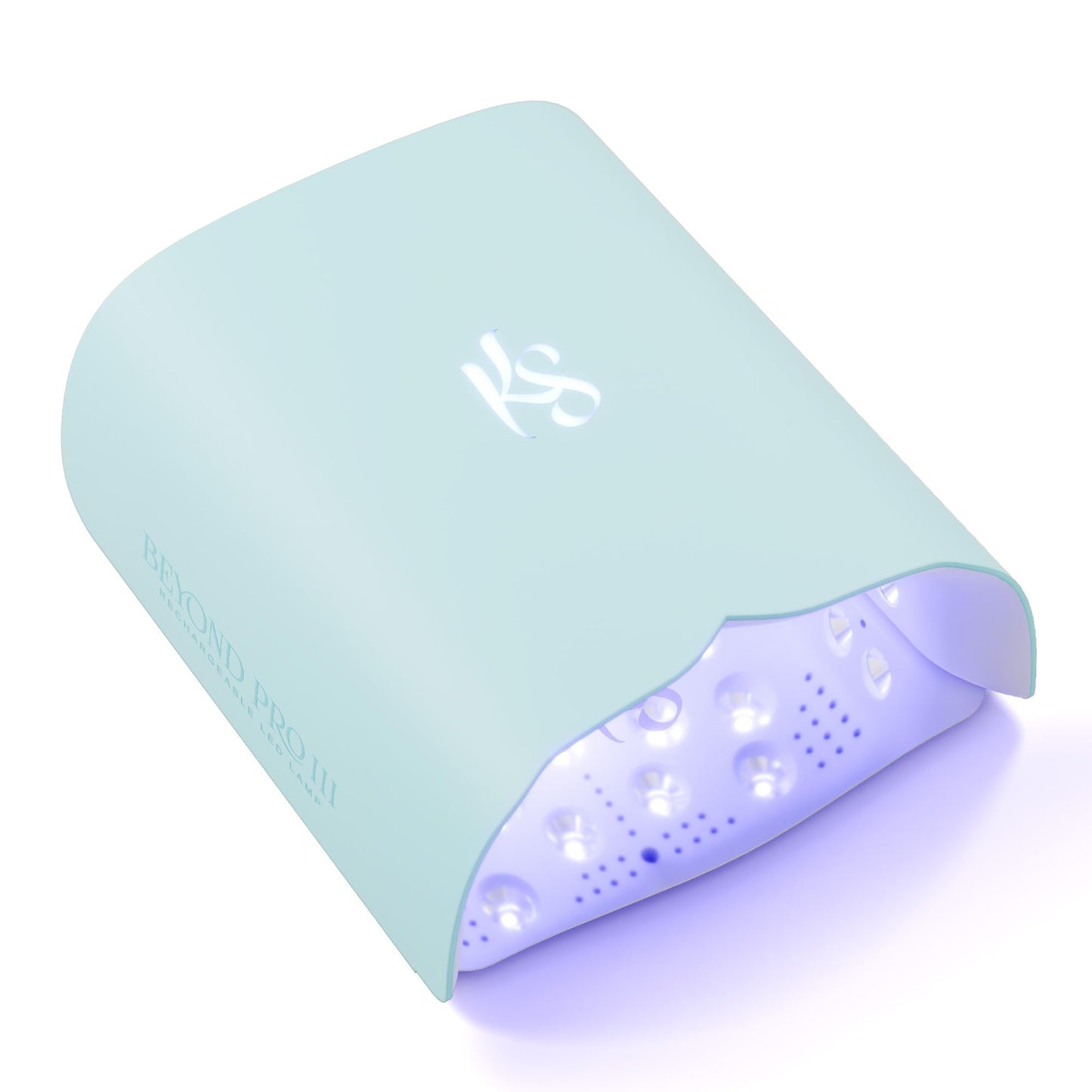 KIARA SKY UV Nail Lamp, LED Nail Lamp, Cordless & Rechargeable Nail Dryer Flash Cure UV Light for Gel Nail Polish - Beyond Pro Vol III, Matte Blue