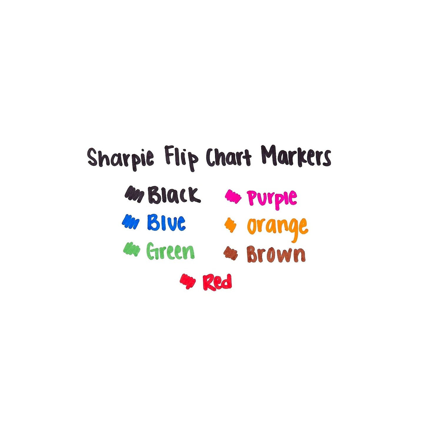Sharpie 22480PP Flip Chart Marker, Bullet Point, 8/PK, Assorted