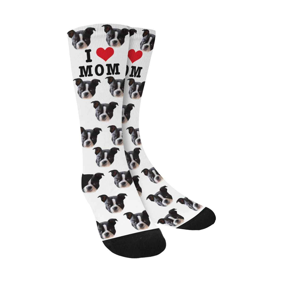 Custom Personalized Tie Dye Socks With Face - Funny Customized Socks for Men and Women Dog Lovers