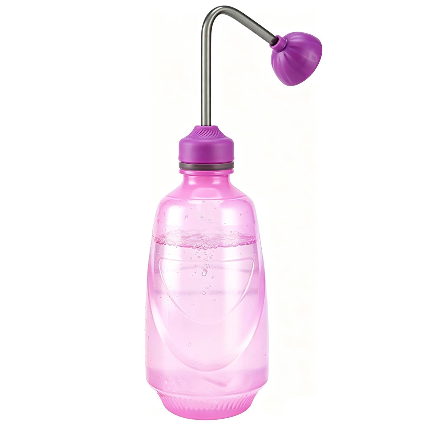 Watering Can for Seedlings, Small Watering Can for House Plant Garden Flower 0.45L (Purple)