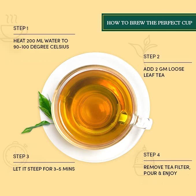 VAHDAM, Kashmiri Kahwa Tea (50 Cups/3.53oz) | Green Tea, Cinnamon, Cardamom, Almond & Saffron | Premium India Loose Leaf Tea | Vacuum Sealed for freshness