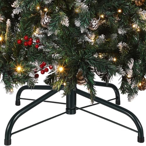 Operitacx Christmas Tree Stand, Replacement Christmas Tree Base Iron Christmas Tree Stands Xmas Tree Stand Base for Artificial Trees Fits Tree Trunks Up to 0.7 Inches
