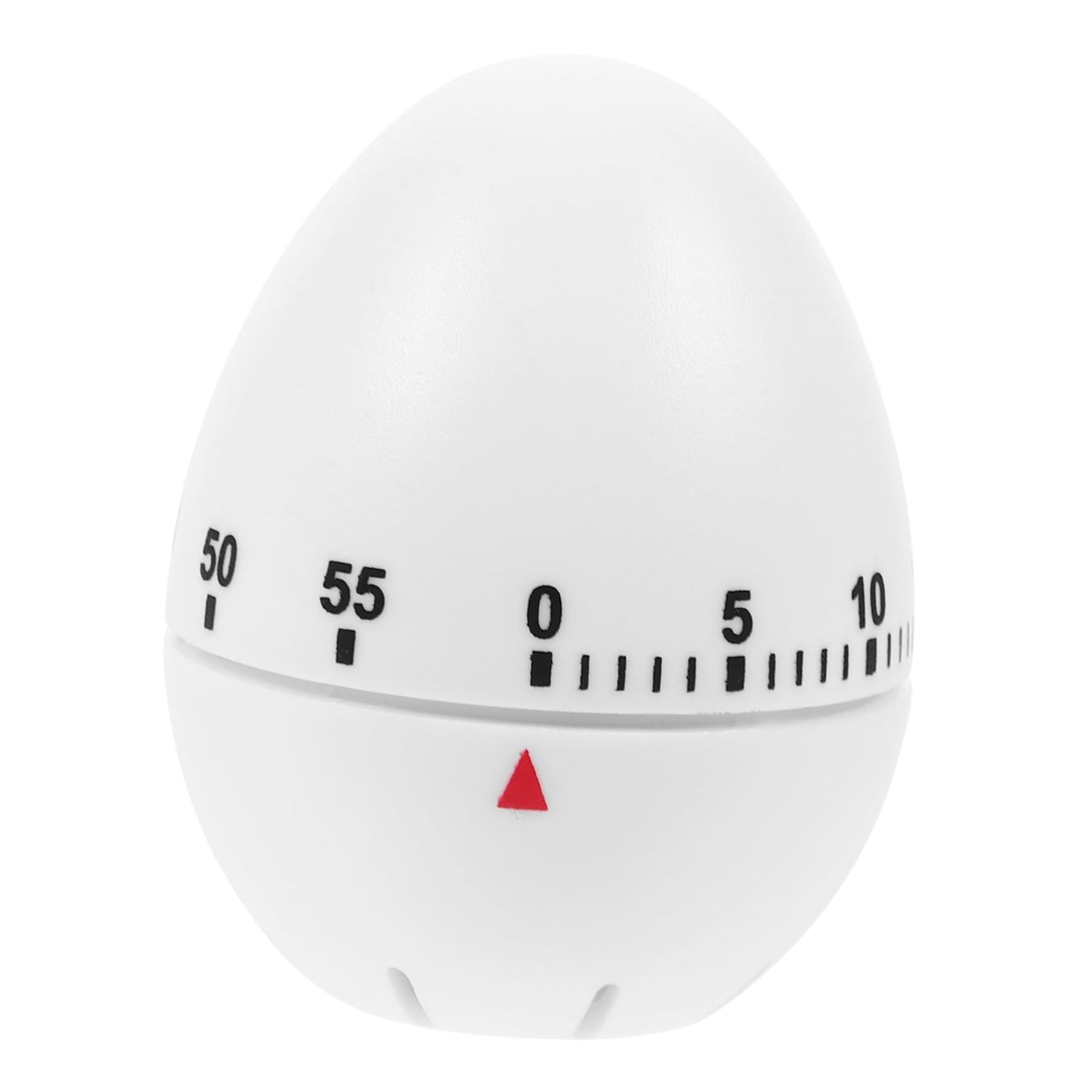 VOSAREA Egg Shape Mechanical Rotate Timer White Kitchen Countdown Timer Manual Cooking for Home and Classroom Activities for Baking Frying