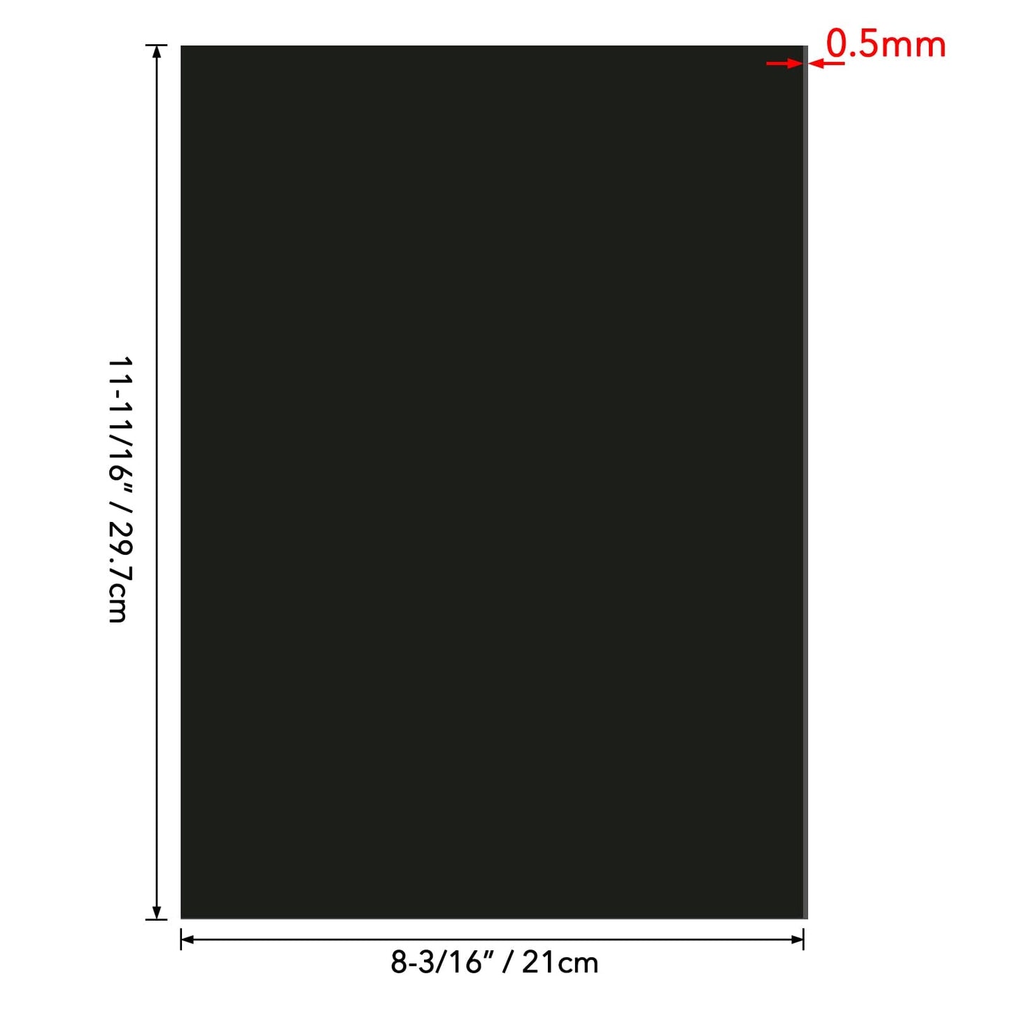 BAOFALI 5Pcs/Set A4 11.7x8.2inch Sheets Rubber Soft Magnet Sheet for Metal Cutting Dies Storage Orangize Crafts Tool Scrapbooking Arts and Crafts Flexible Placement Mats(Thickness0.5mm)