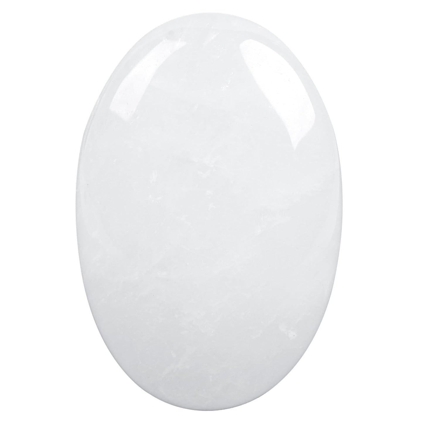 Loveliome Natural Rock Quartz Oval Polished Worry Stones, Healing Crystal Indoor Fountain Stones Massage Energy Anxiety Relief Items