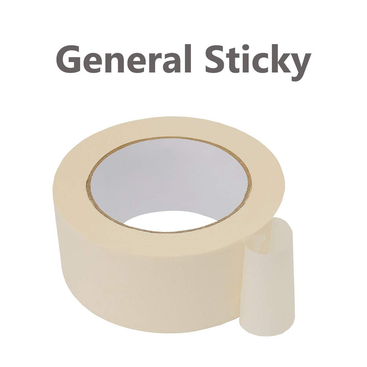 Lichamp Wide Masking Tape 2 inches, 6-Pack White Masking Tape Bulk Multi Pack, General Purpose & High Performance, 1.95 inches x 55 Yards x 6 Rolls (330 Total Yards)