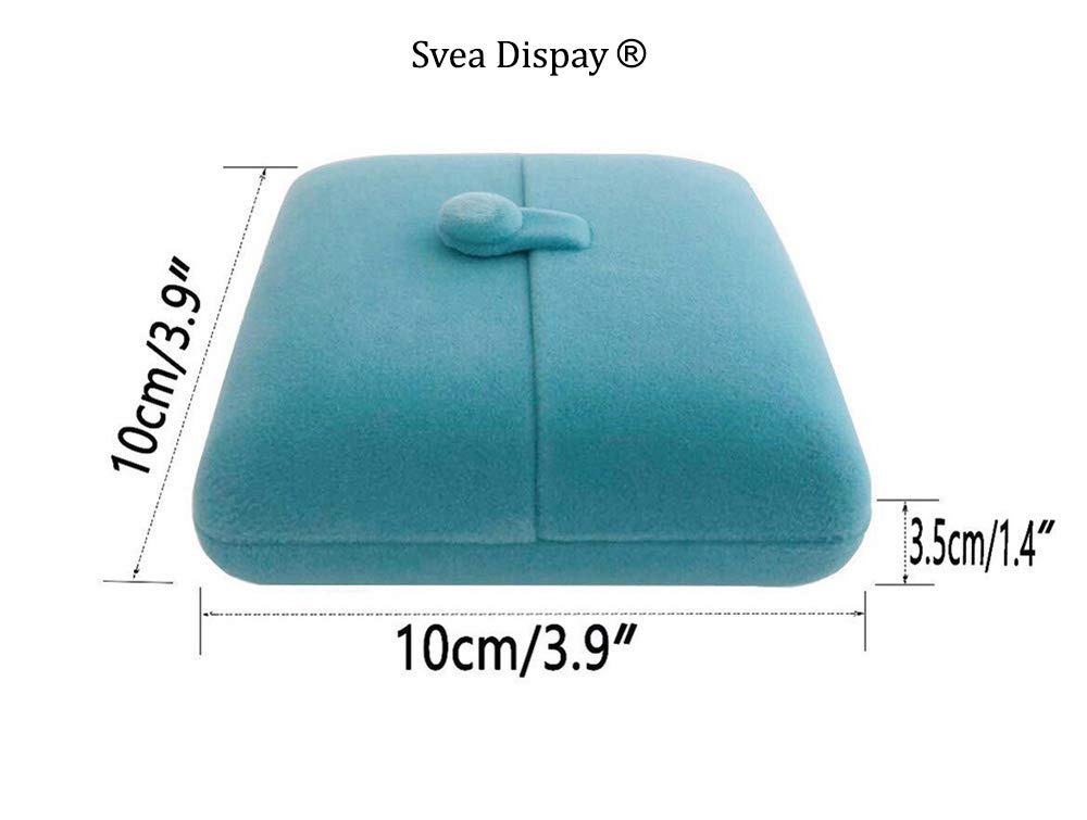 Svea Display Aqua Packaging Case Premium Velvet Jewelry Gift Box Double Layer Function Necklace Earring Combo (Jewelry not included)