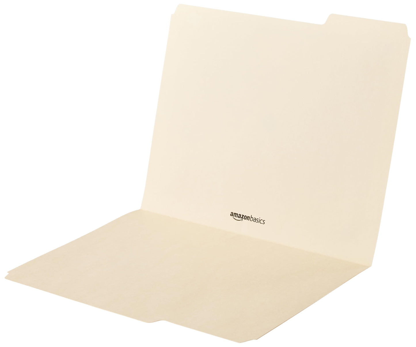 Amazon Basics Sturdy File Folders with Reinforced Tabs for Filing and Organization, 1/3-Cut Tab, Assorted Positions, Letter Size, 8.5x11 inches, Manila, 100-Pack