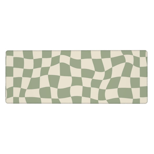 04 sage Green Desk mat,Checkered Mouse Pad,sage Office Supplies,sage Green Mouse Pad,XL Mouse pad 11.8 * 31.5 Inches