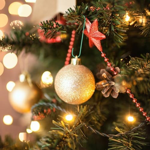 100pcs Christmas Ornament Hanging Hook Iron Mini Hangers for Wreaths