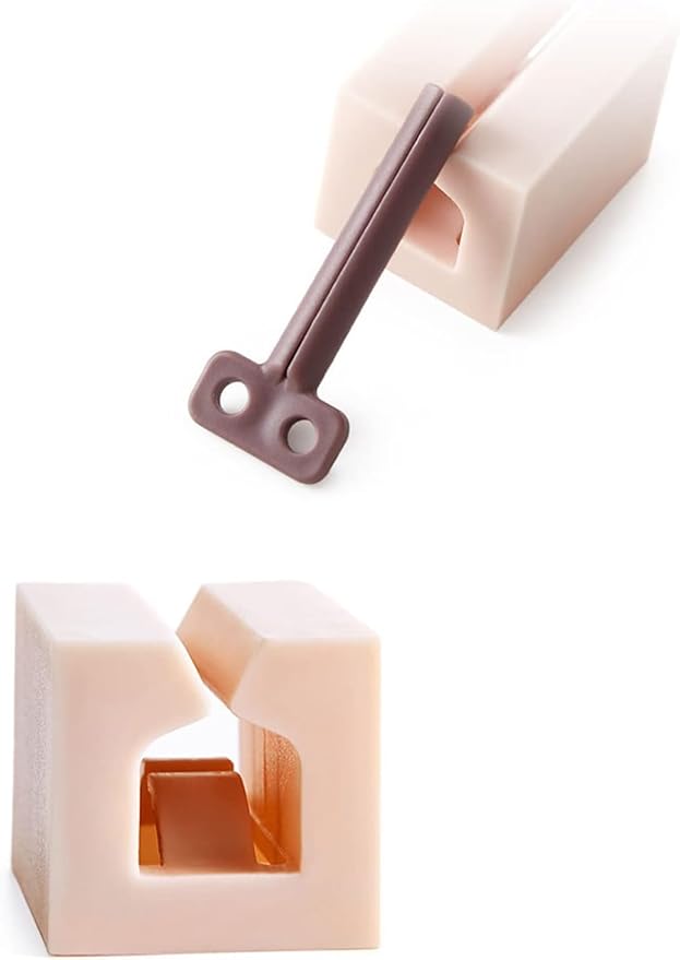 Toothpaste Squeezer Plastic Rolling Tube Toothpaste Dispenser Rotate Toothpaste for Seat Holder Stand Toothpaste Roller Toothpaste Squeezer Tube Roller (Pink)