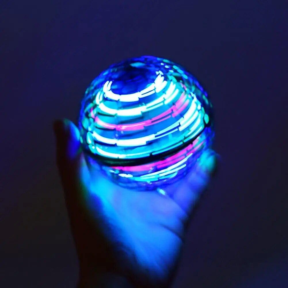 360 Degree Rotating mini UFO Flying Ball Pink