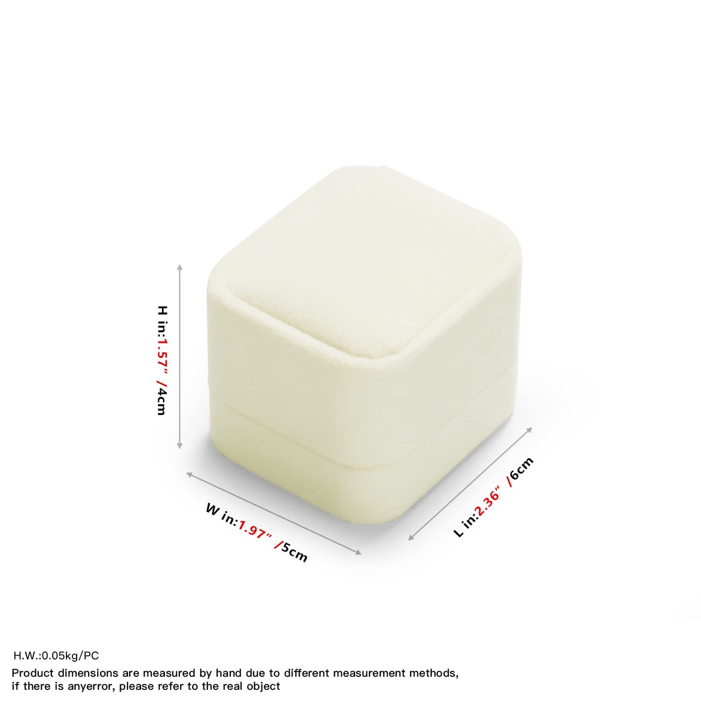 Oirlv Ring Box Wedding Day For Women Velvet Jewelry Box For Engagement Ring Boxes For Proposal