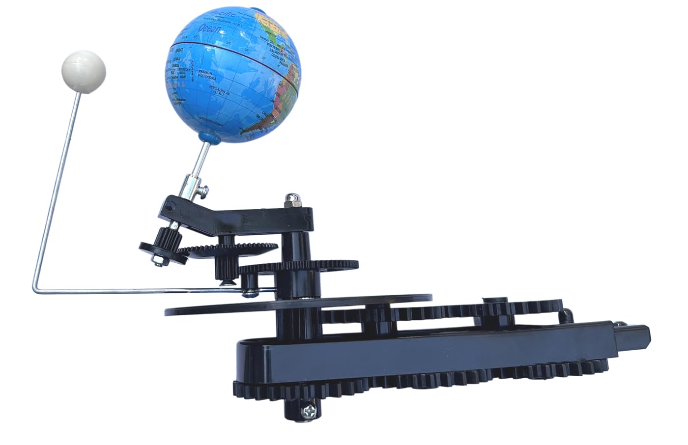 English Solar System Sun Earth Moon Orbital Model, Educational Planetarium Project Kit for Science Astronomy Teaching, Earth Moon Sun Rotation Model for Kids